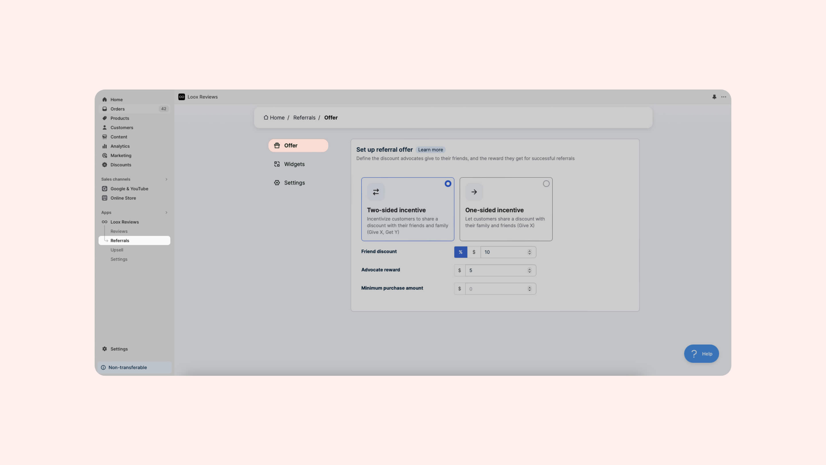 Loox Referral setup image guide, part 3