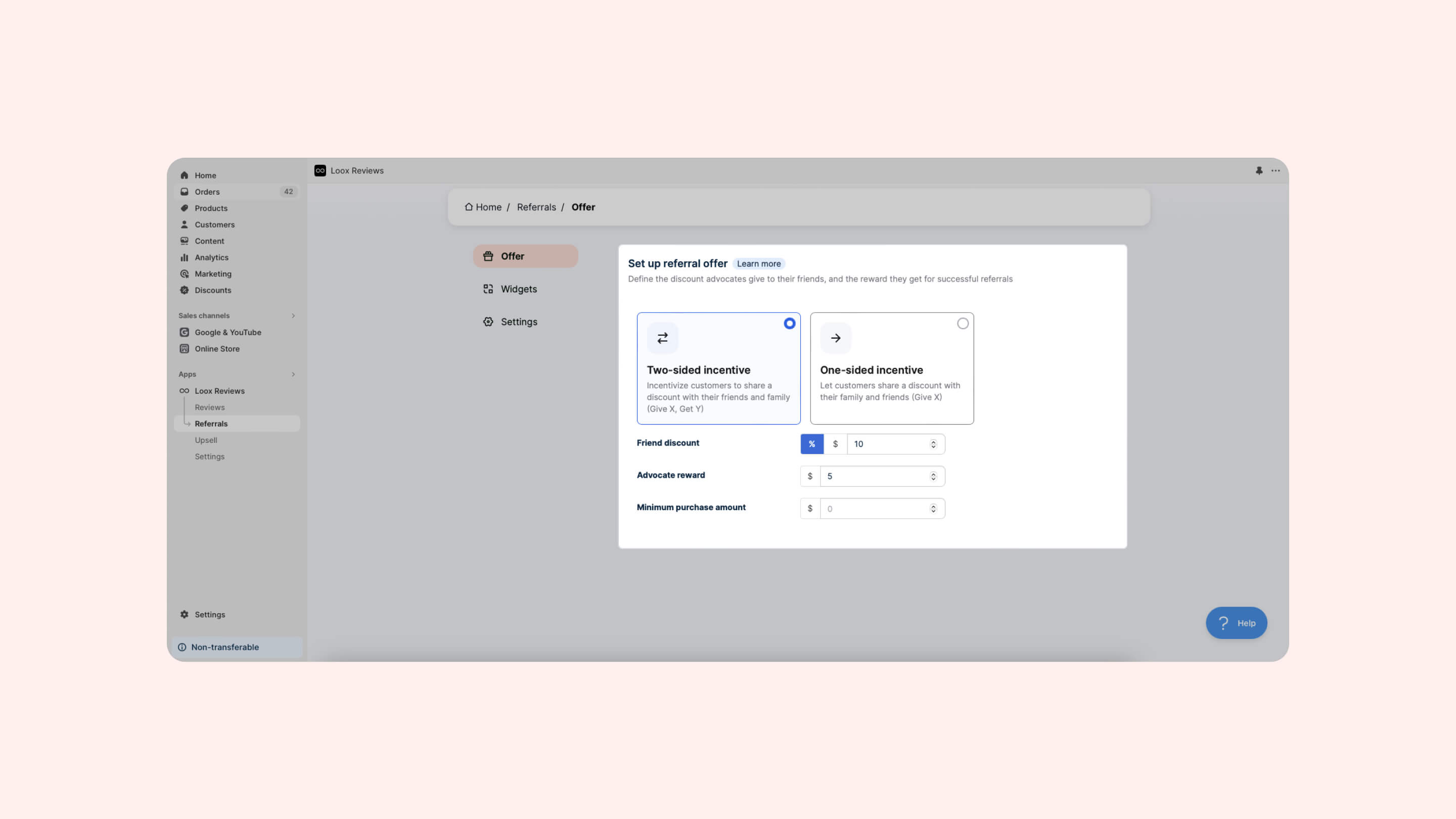 Loox Referral setup image guide, part 4
