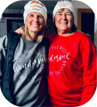 review image of two people showing sweater, ugc image