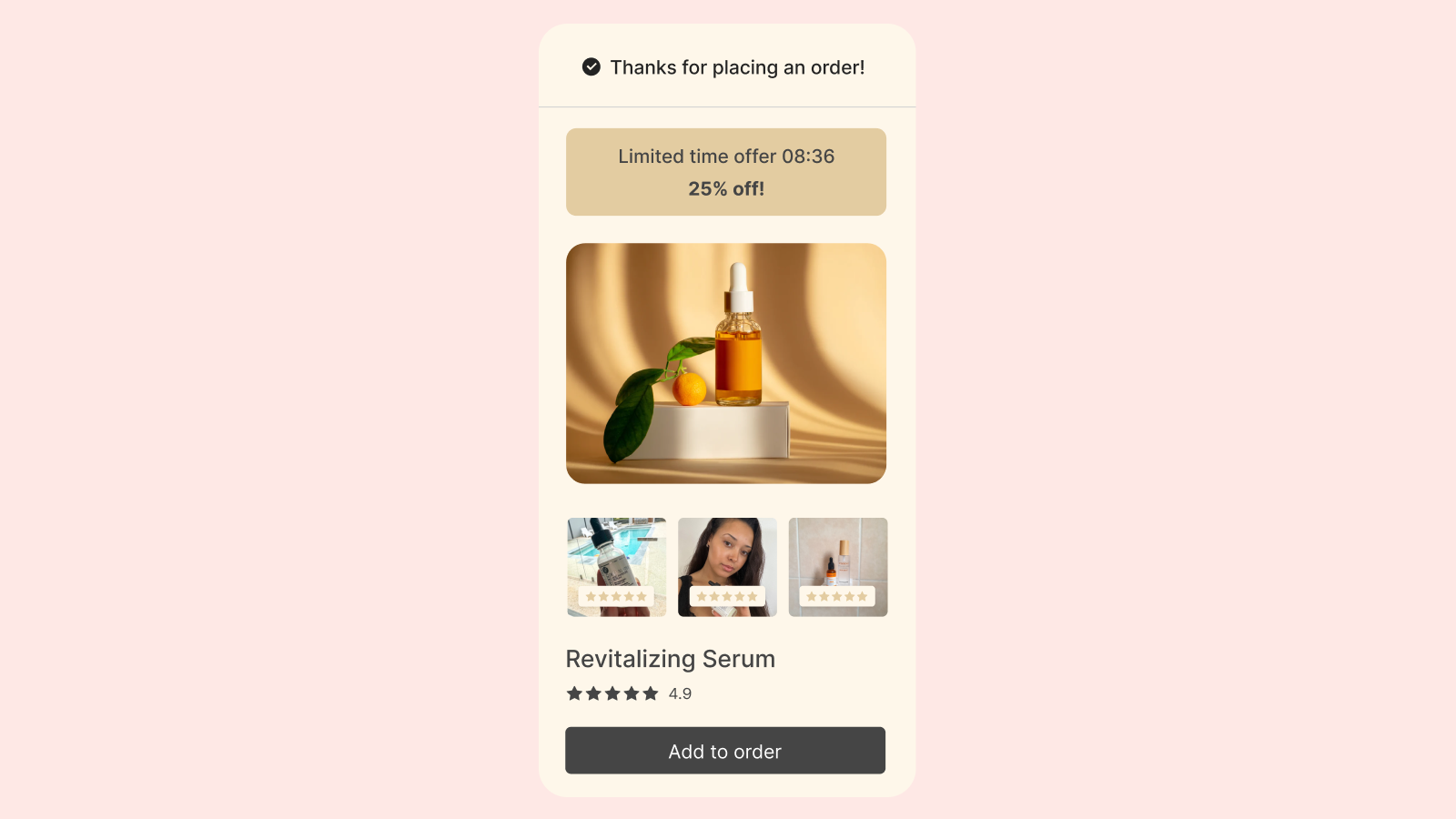 Loox store showcasing it's pot purchase upsell widget
